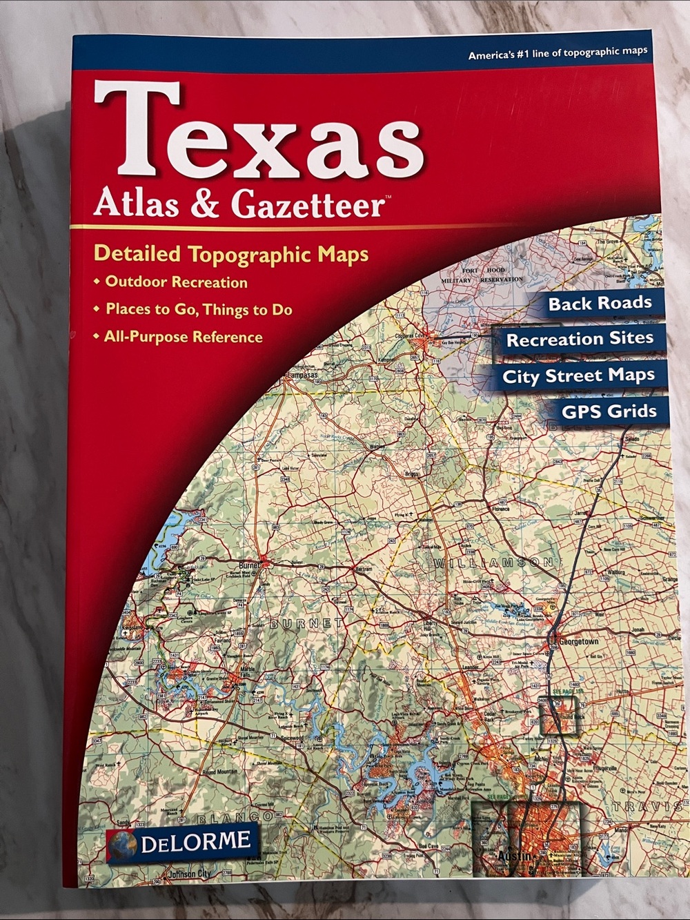 DeLorme Texas Atlas & Gazetteer Like New